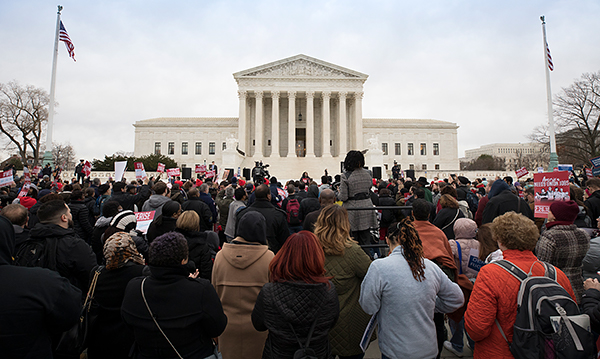 Janus rally at Supreme Court